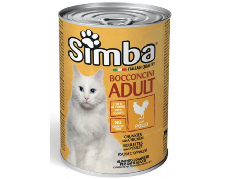 Simba Cat Wet Chicken Влажный корм для кошек с курицей, 415г