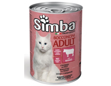 Simba Cat Wet Beef Вологий корм для кішок з яловичиною, 415г