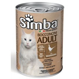 Simba Cat Wet Game Влажный корм для кошек с дичью, 415г..