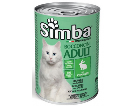 Simba Cat Wet Rabbit Вологий корм для кішок з кроликом, 415г