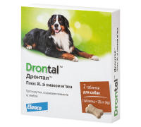 Elanco (Bayer)  Дронтал ПЛЮС XL со вкусом МЯСА,  цена за 1 табл...