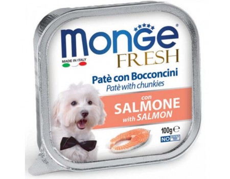 Monge Dog FRESH, Паштет для собак, лосось, 100 г