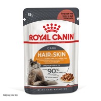 Вологий корм для дорослих котів ROYAL CANIN HAIR & SKIN CARE IN GRAVY 0.085 кг