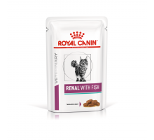 Влажный корм для взрослых кошек ROYAL CANIN RENAL FELINE FISH Pouches ..