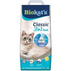 Наполнитель Biokat's Classic 3in1 Fresh Cotton Blossom, 10 л