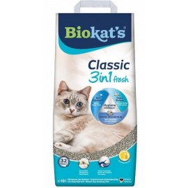 Наполнитель Biokat's Classic 3in1 Fresh Cotton Blossom, 10 л..