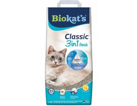 Наповнювач Biokat Classic 3in1 Fresh Cotton Blossom, 10 л