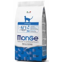 MONGE SUPER PREMIUM CAT URINARY повноцінний збалансований раціон для дорослих кішок для профілактики сечокам'яної хвороби, 1.5 кг