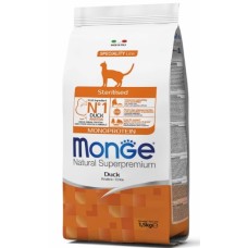 Monge Cat MONOPROTEIN Sterilised с уткой - полноценный сбалансированный корм для стерилизованных котов, 10 кг
