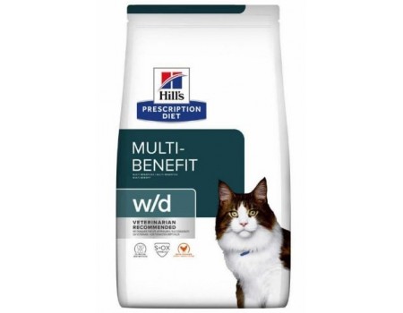 Hills PD Feline W/D- для кошек при сахарном диабете и ожирении -1,5 кг