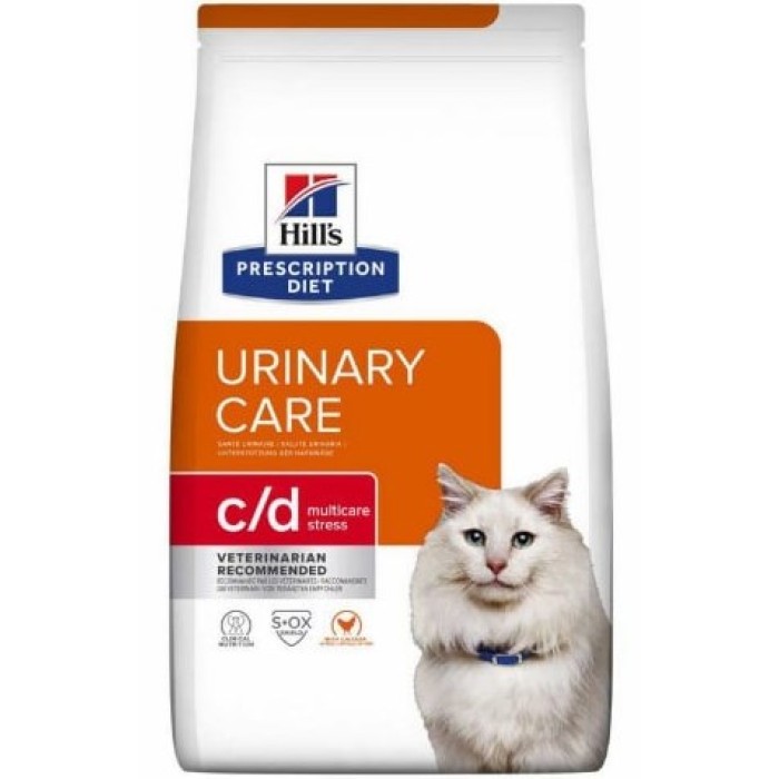 Hills Feline C/D Urinary Stress Feline Chicken сухий корм для запобігання повторному прояву ознак ІЦС у кішок 8 кг