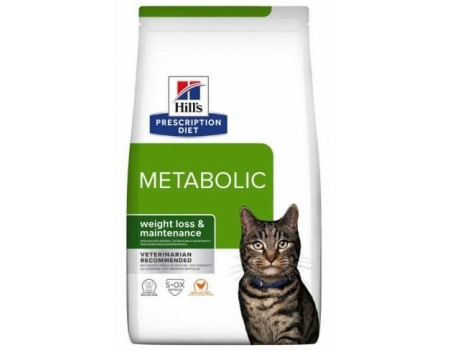 Hills PD Feline Metabolic - для кошек при ожирении и лишнем весе - 3кг