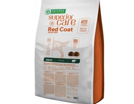 Сухой корм Nature's Protection Red Coat Mini Breed для собак мелких пород с рыжей шерстью, с лососем,  10 кг