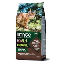 Monge Cat BWild Великий Buffalo with Potatoes and Lentils Grain Free, беззерновий корм для кішок великих порід з м'ясом буйвола 1,5 кг