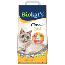 Наполнитель для кошачьего туалета Biokat's Classic 3in1 бентонитовый, 18 л