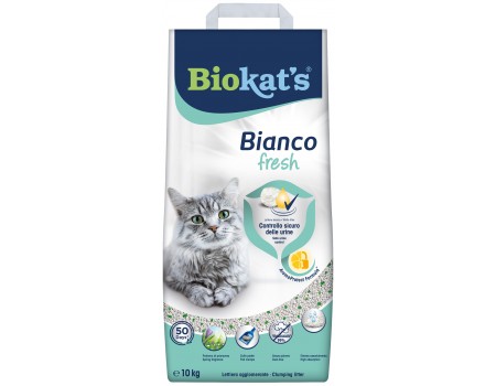 Наполнитель для кошачьего туалета Biokat's Bianco Fresh бентонитовый, 10 кг