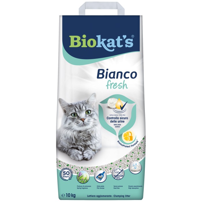 Наполнитель для кошачьего туалета Biokat's Bianco Fresh бентонитовый, 10 кг