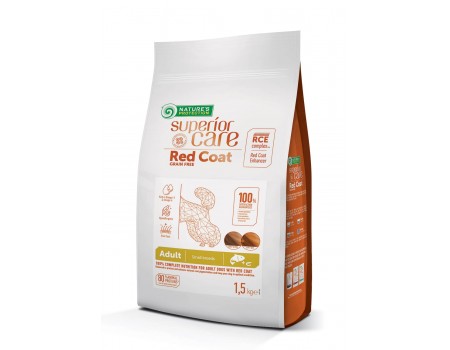 Nature‘s Protection Superior Care Red Coat GF Adult All Breeds with Lamb Сухой корм для собак с рыжим окрасом шерсти, 4 кг