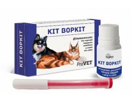 Фітокомплекс для котів та собак ProVET «Кіт Воркіт» 20 мл + шприц (заспокійливий засіб)