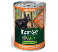 Monge Dog WET BWILD Mini Adult утка, тыква и цукини, беззерновая консе..