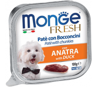 Monge Dog Fresh DUCK Полнорационный корм для собак с уткой 100 г..