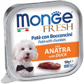 Monge Dog Fresh DUCK Полнорационный корм для собак с уткой 100 г..