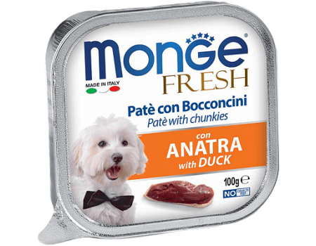 Monge Dog Fresh DUCK Полнорационный корм для собак с уткой 100 г