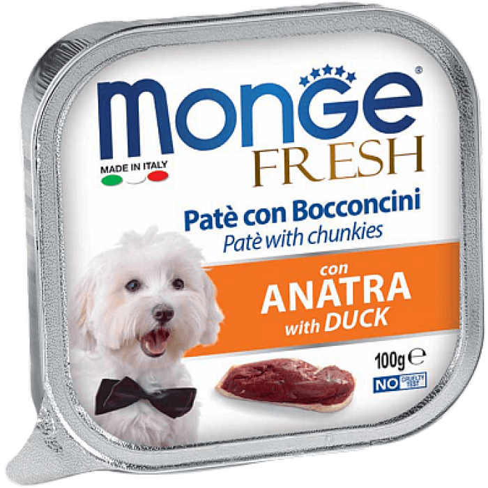 Monge Dog Fresh DUCK Повнораціонний корм для собак з качкою 100 г