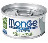 Monge Cat MONOPROTEIN м'ясні пластівці курка з горошком, монопротеїнов..