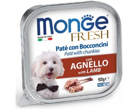 Monge Dog Fresh консервы для собак ягненок, 100 г
