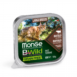 Monge Cat Вwild Grain Free буйвол c овощами, полноценный сбалансирован..