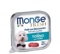 Monge Dog Fresh тунець, Повнораціонний корм для собак. Паштет із тунце..
