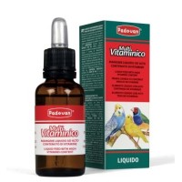 Додатковий рідкий корм Padovan Multivitaminico, (прикорм) для птахів Падован Мультівітамініко, 30 мл