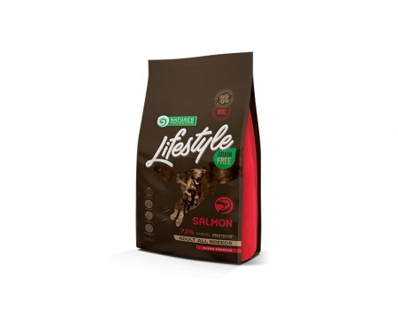 термін 03.2026 Nature Protection Lifestyle Grain Free Salmon Adult All Breeds 1.5kg food for dogs