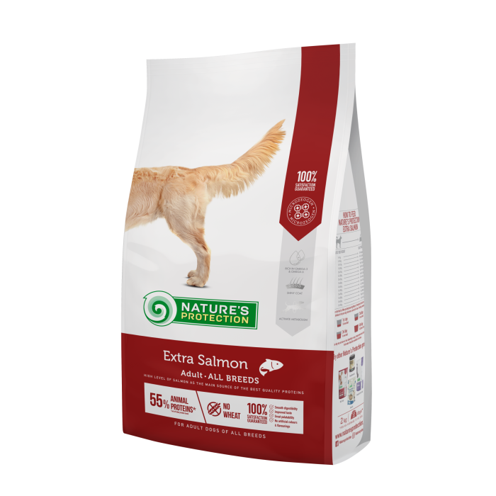 Сухий корм Nature's Protection Extra Salmon Adult All Breeds для дорослих собак, 2 кг