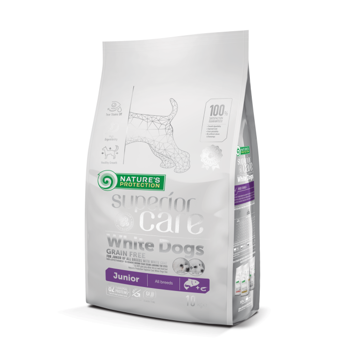 Сухой корм Nature's Protection White Grain Free Junior для щенков, гипоаллергенный, 10 кг