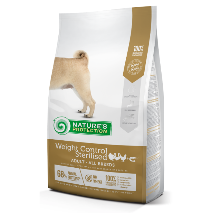 Сухий корм Nature's Protection Weight Control Sterilised Adult all breeds, для стерилізованих собак, 12 кг