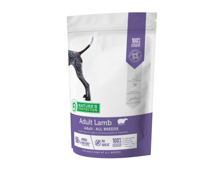 Сухой корм Nature's Protection Adult Lamb All Breeds для собак всех пород, 500 г