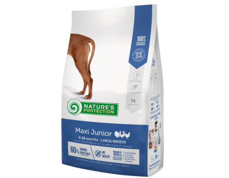 Сухий корм Nature's Protection Maxi Junior для цуценят великих порід, 4 кг