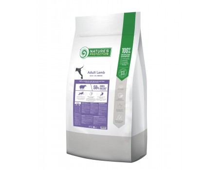 Сухой корм Nature's Protection Adult Lamb All Breeds для собак всех пород, 18 кг