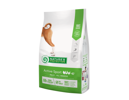 Nature's Protection Active Sport Adult All Breeds Сухий корм для дорослих спортивних, мисливських та службових собак, 4 кг