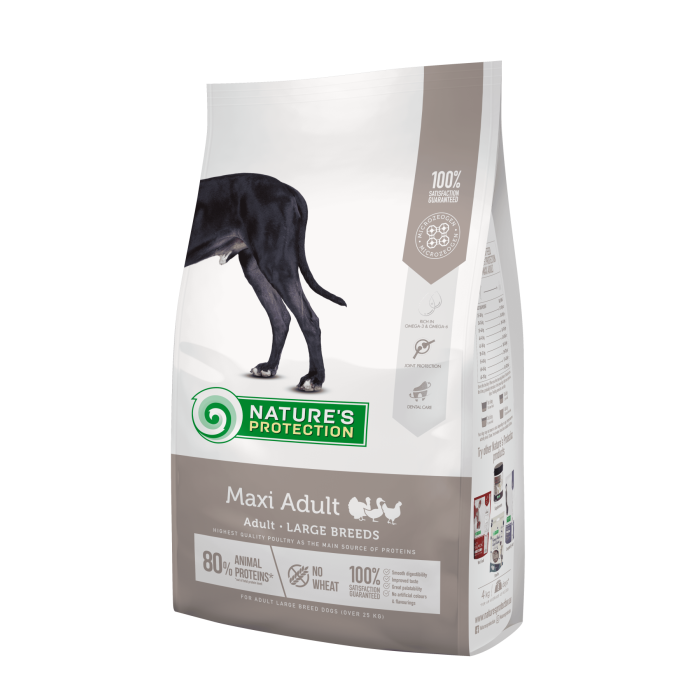 Сухий корм Nature's Protection Maxi Adult Large Breeds  для дорослих собак великих порід, 4 кг