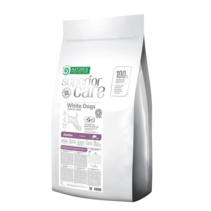 Сухий корм Nature's Protection White Grain Free Junior для цуценят, гіпоалергенний, 17 кг
