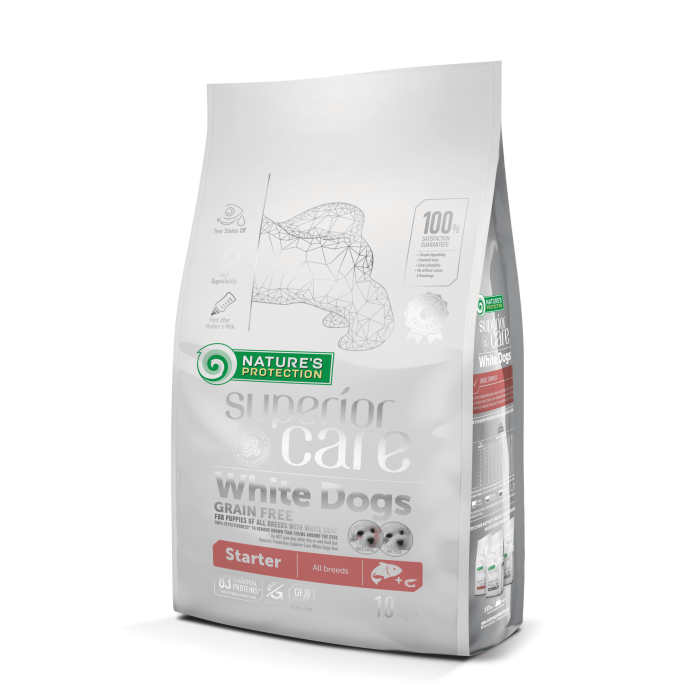 Сухой корм Nature's Protection White Grain Free Starter для щенков, гипоаллергенный, 10 кг
