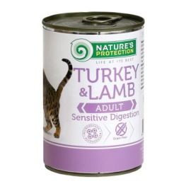 Консерва Nature's Protection Sensitive Digestion Turkey&Lamb для кошек..
