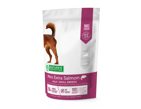 Сухий корм Nature's Protection Mini Extra Salmon Adult Small Breeds для собак малих порід, 500 г