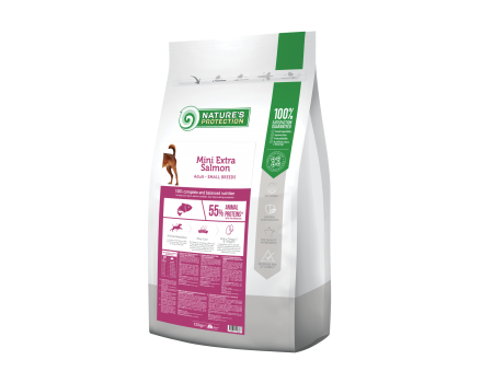 Сухой корм Nature's Protection Mini Extra Salmon Adult Small Breeds для собак малых пород, 7.5 кг