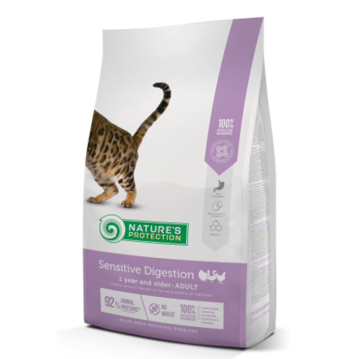 Корм Nature's Protection Sensitive Digestion для дорослих котів, чутливих до їжі, 7 кг