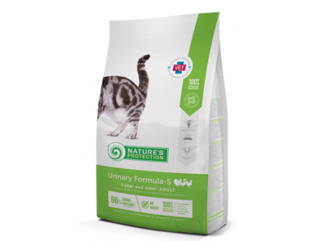 Корм Nature‘s Protection Urinary Formula-S -  для поддержания здоровья мочеполовой системы котов, 7 kг