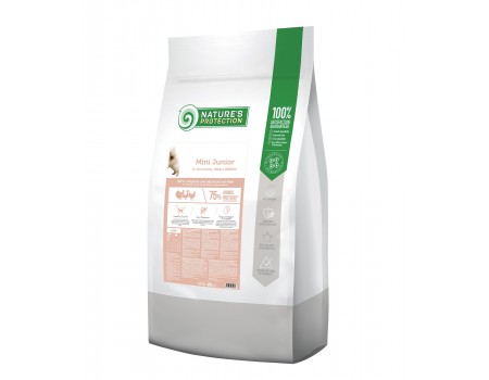 Сухой корм Nature's Protection Mini Junior для щенков малых пород, 18 кг